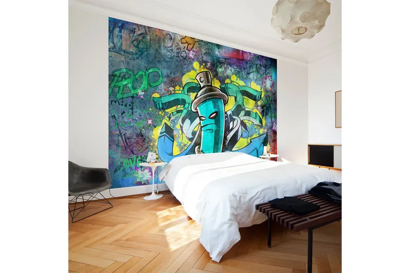FOTOTAPET Graffiti Maker 300x210 - Artgeist sp. z o. o. - Inredning & dekor - Väggdekor - Tapeter & tapettillbehör - Fototapeter