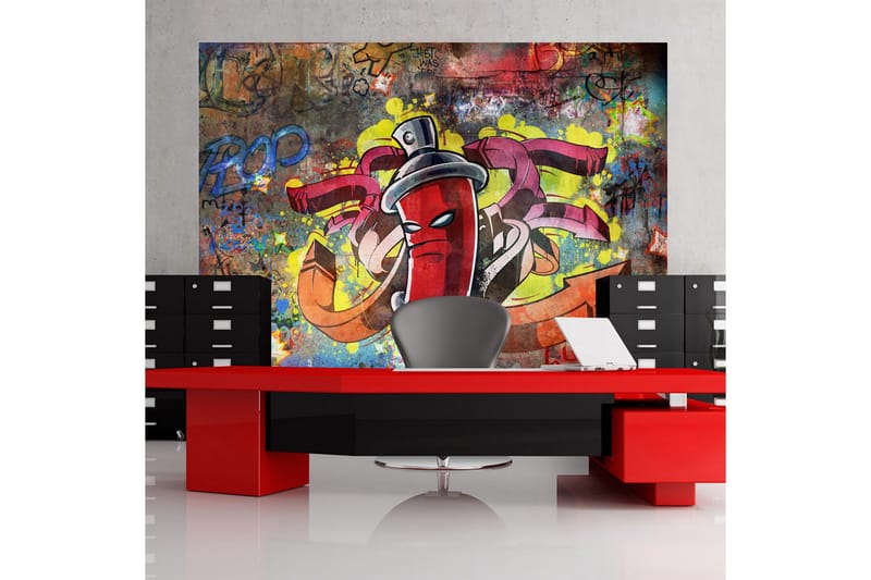 Fototapet Graffiti Monster 100x70 - Artgeist sp. z o. o. - Inredning & dekor - Väggdekor - Tapeter & tapettillbehör - Fototapeter