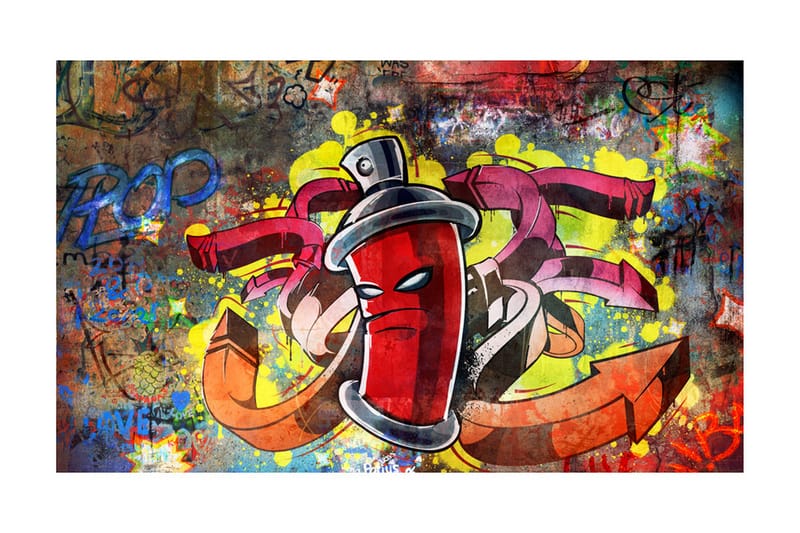 FOTOTAPET Graffiti Monster 450x270 - Artgeist sp. z o. o. - Inredning & dekor - Väggdekor - Tapeter & tapettillbehör - Fototapeter