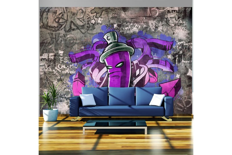 Fototapet Graffiti Spray Can 350x245 - Artgeist sp. z o. o. - Inredning & dekor - Väggdekor - Tapeter & tapettillbehör - Fototapeter