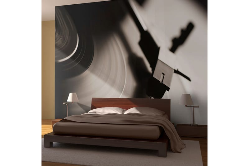 Fototapet Gramophone And Vinyl Record 400x309, Artgeist sp. z o. o.