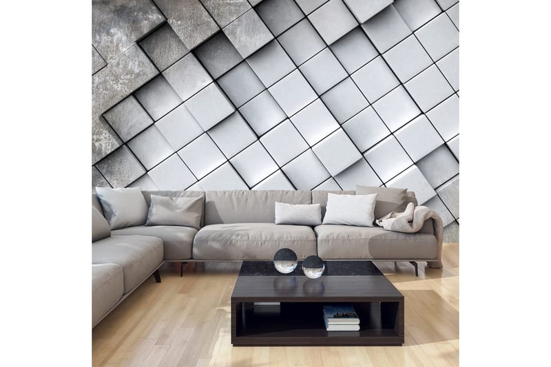 Fototapet Gray Background 3D 350x245, Artgeist sp. z o. o.