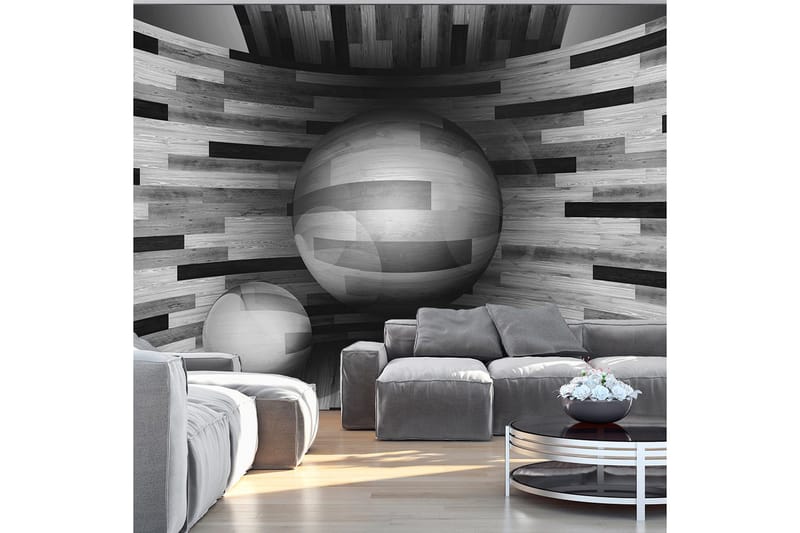 Fototapet Gray Sphere 300x210, Artgeist sp. z o. o.