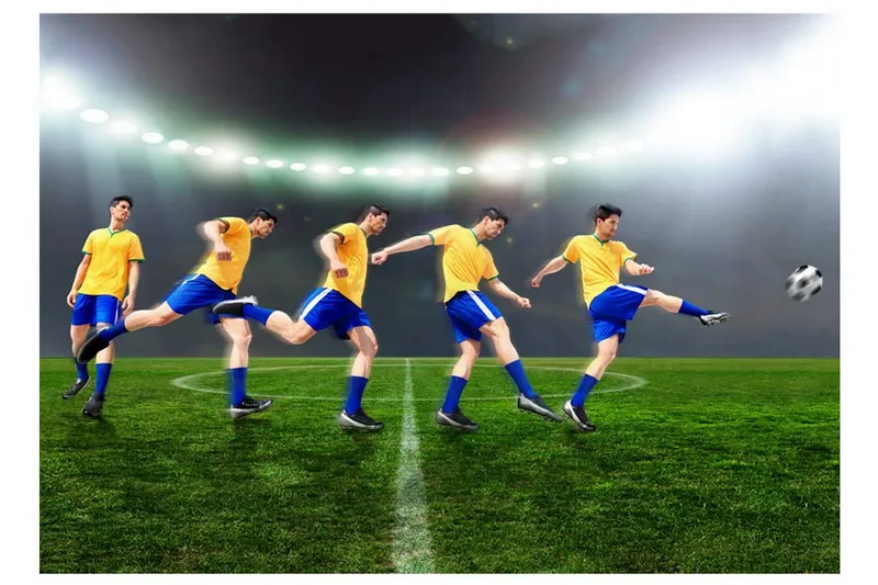 Fototapet Great Footballer 350x245 - Artgeist sp. z o. o. - Inredning & dekor - Väggdekor - Tapeter & tapettillbehör - Fototapeter