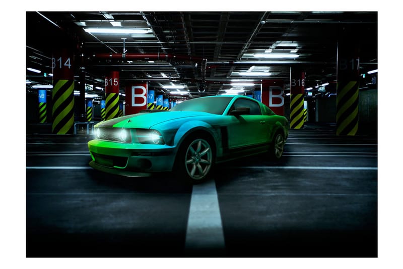 Fototapet Green Arrow 200x140 - Artgeist sp. z o. o. - Inredning & dekor - Väggdekor - Tapeter & tapettillbehör - Fototapeter