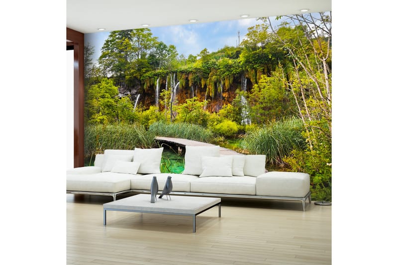 FOTOTAPET Green Oasis 250x175 - Artgeist sp. z o. o. - Inredning & dekor - Väggdekor - Tapeter & tapettillbehör - Fototapeter