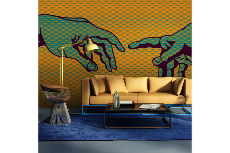 FOTOTAPET Green Touch 200x154 - Artgeist sp. z o. o. - Inredning & dekor - Väggdekor - Tapeter & tapettillbehör - Fototapeter