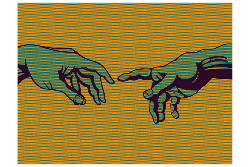 Fototapet Green Touch 350x270 - Artgeist sp. z o. o. - Inredning & dekor - Väggdekor - Tapeter & tapettillbehör - Fototapeter