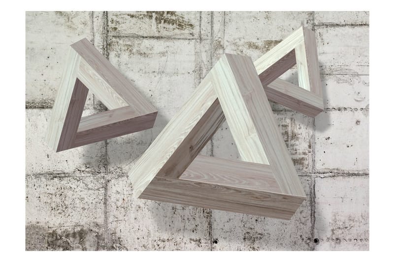 Fototapet Grey Trio 350x245 - Artgeist sp. z o. o. - Inredning & dekor - Väggdekor - Tapeter & tapettillbehör - Fototapeter