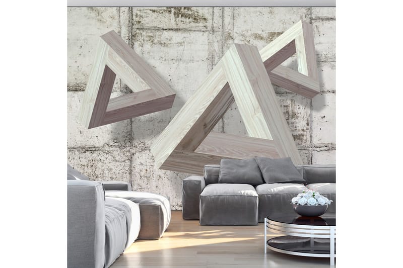 Fototapet Grey Trio 350x245, Artgeist sp. z o. o.