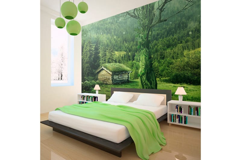 FOTOTAPET Grön Avskildhet 400x309, Artgeist sp. z o. o.