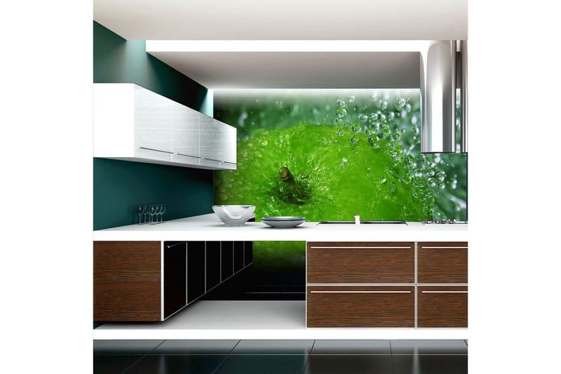 Fototapet Grönt Äpple 350x270 - Artgeist sp. z o. o. - Inredning & dekor - Väggdekor - Tapeter & tapettillbehör - Fototapeter