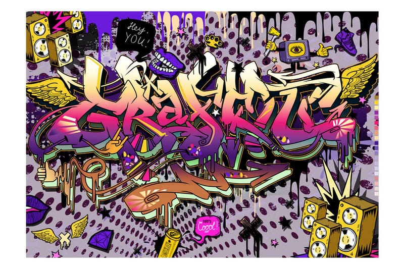 Fototapet Hey You! 350x245 - Artgeist sp. z o. o. - Inredning & dekor - Väggdekor - Tapeter & tapettillbehör - Fototapeter