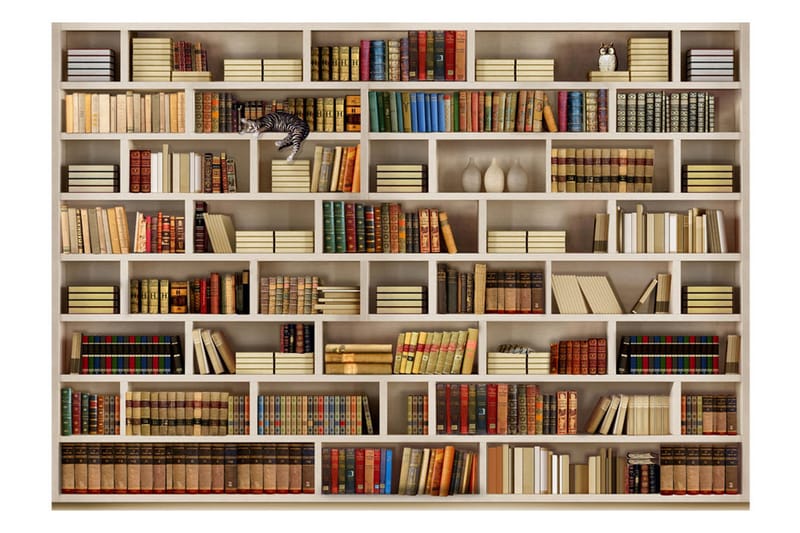 Fototapet Home Library 100x70 - Artgeist sp. z o. o. - Inredning & dekor - Väggdekor - Tapeter & tapettillbehör - Fototapeter