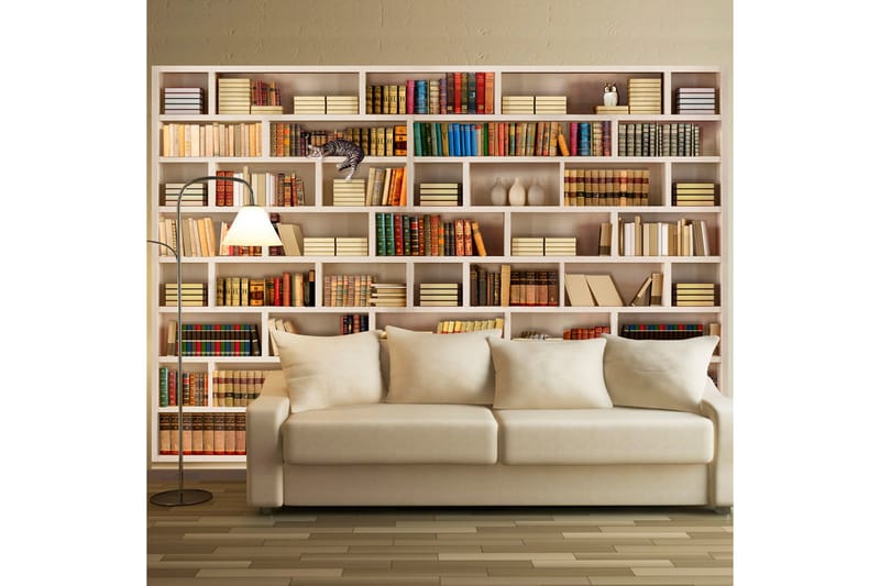 FOTOTAPET Home Library 150x105 - Artgeist sp. z o. o. - Inredning & dekor - Väggdekor - Tapeter & tapettillbehör - Fototapeter