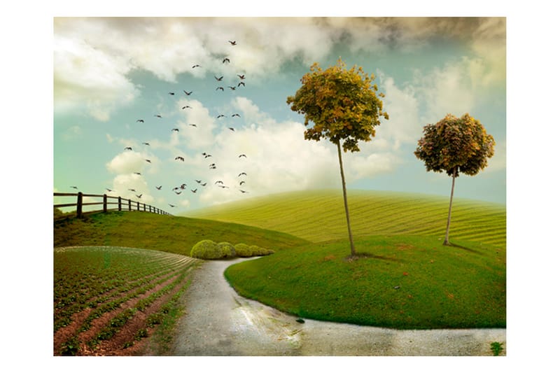 FOTOTAPET Höst Landskap 350x270 - Artgeist sp. z o. o. - Inredning & dekor - Väggdekor - Tapeter & tapettillbehör - Fototapeter