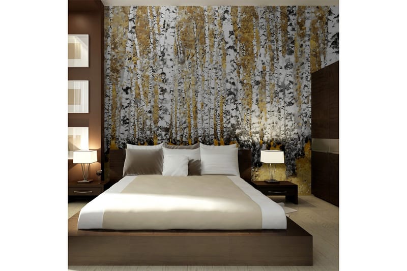 Fototapet Höstlig Björkskog 250x193 - Artgeist sp. z o. o. - Inredning & dekor - Väggdekor - Tapeter & tapettillbehör - Fototapeter