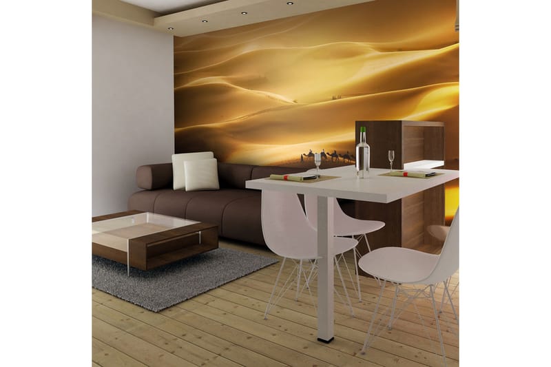 FOTOTAPET Husvagn Av Kameler 350x270, Artgeist sp. z o. o.