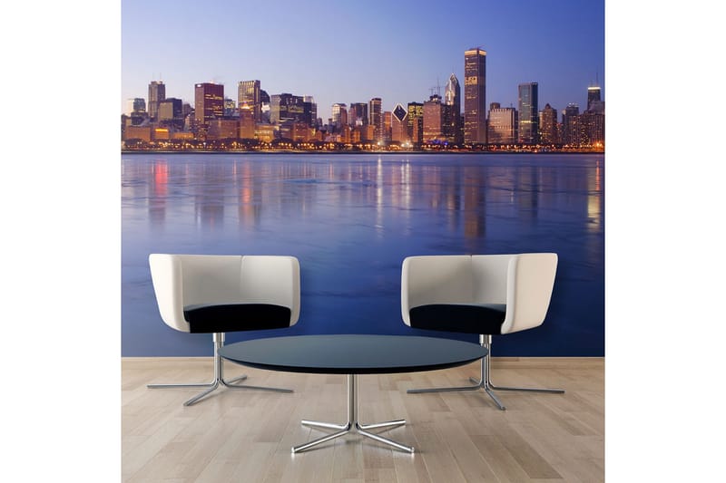 FOTOTAPET Icy Downtown Chicago 250x193, Artgeist sp. z o. o.