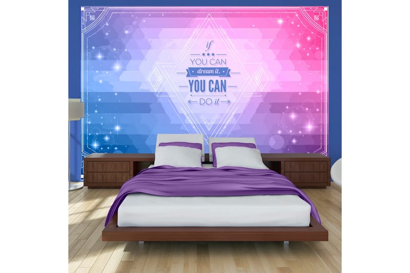 FOTOTAPET If You Can Dream It You Can Do It! 200x140 - Artgeist sp. z o. o. - Inredning & dekor - Väggdekor - Tapeter & tapettillbehör - Fototapeter