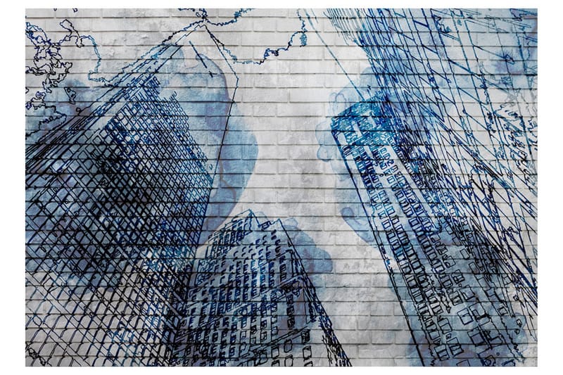 FOTOTAPET Inky New York 300x210 - Artgeist sp. z o. o. - Inredning & dekor - Väggdekor - Tapeter & tapettillbehör - Fototapeter