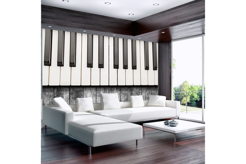 Fototapet Inspired By Chopin Grey Wood 300x210, Artgeist sp. z o. o.