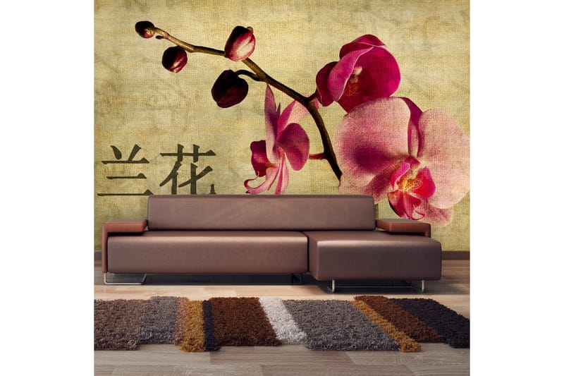 Fototapet Japanese Orchid 450x270 - Artgeist sp. z o. o. - Inredning & dekor - Väggdekor - Tapeter & tapettillbehör - Fototapeter