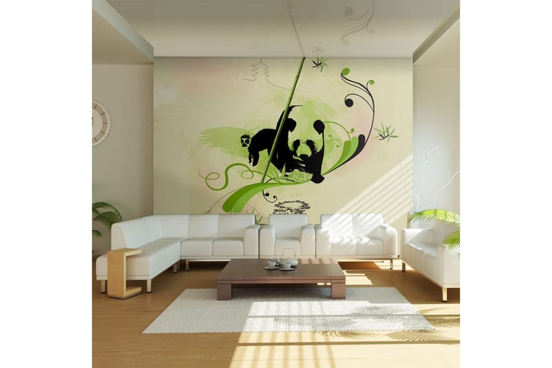 FOTOTAPET Jättepanda I Bambuskogen 250x193, Artgeist sp. z o. o.