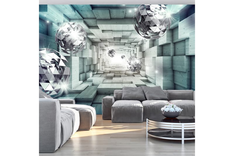 FOTOTAPET Journey Through The Blue Tunnel 400x280, Artgeist sp. z o. o.