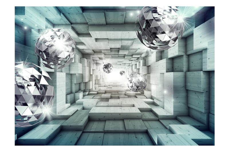 FOTOTAPET Journey Through The Blue Tunnel 400x280 - Artgeist sp. z o. o. - Inredning & dekor - Väggdekor - Tapeter & tapettillbehör - Fototapeter