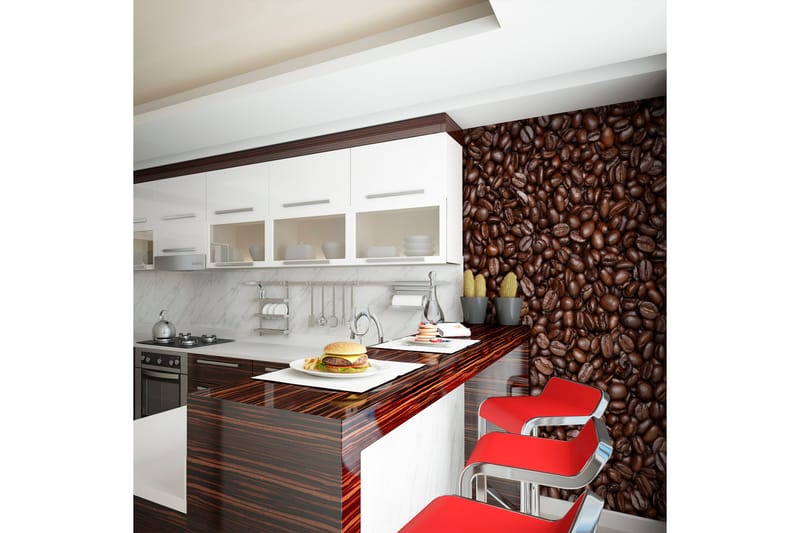 FOTOTAPET Kaffebönor 400x309 - Artgeist sp. z o. o. - Inredning & dekor - Väggdekor - Tapeter & tapettillbehör - Fototapeter