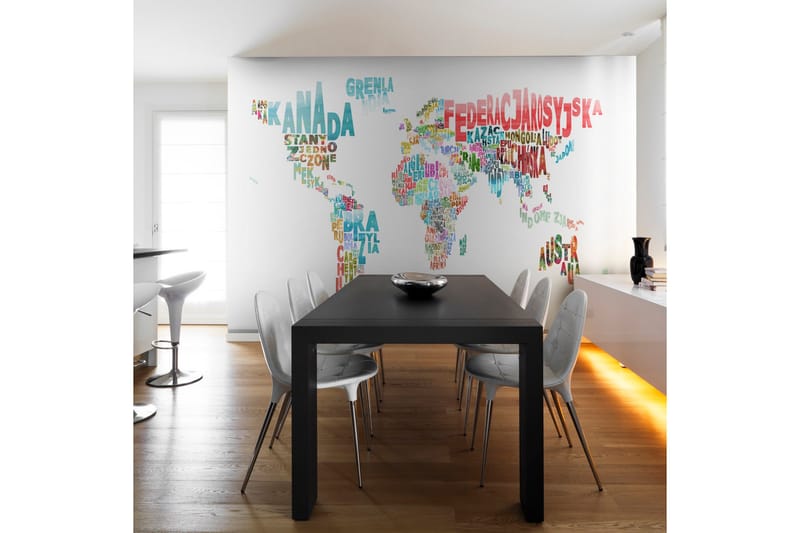 Fototapet Karta Världen Polsk 400x309, Artgeist sp. z o. o.