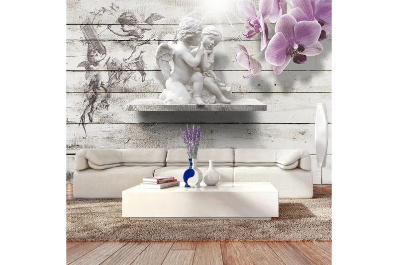 FOTOTAPET Kiss Of An Angel 150x105 - Artgeist sp. z o. o. - Inredning & dekor - Väggdekor - Tapeter & tapettillbehör - Fototapeter