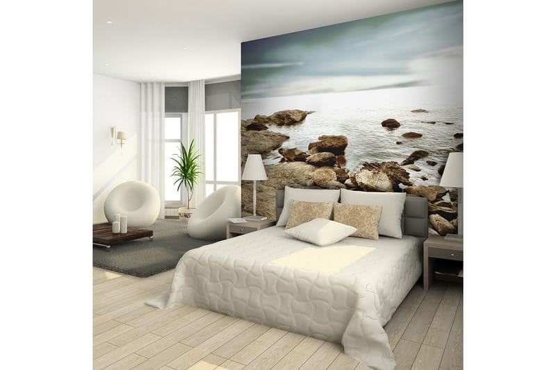 FOTOTAPET Klippstrand 350x270 - Artgeist sp. z o. o. - Inredning & dekor - Väggdekor - Tapeter & tapettillbehör - Fototapeter