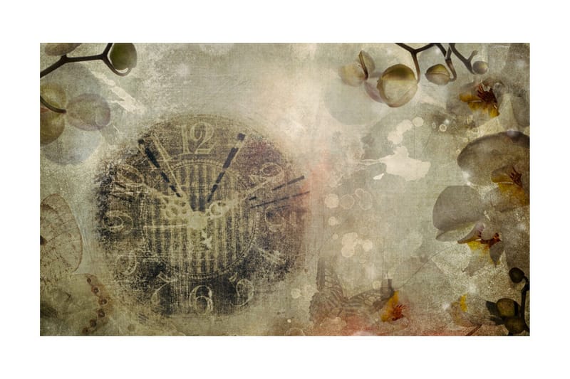 Fototapet Klocka Vintage 450x270 - Artgeist sp. z o. o. - Inredning & dekor - Väggdekor - Tapeter & tapettillbehör - Fototapeter