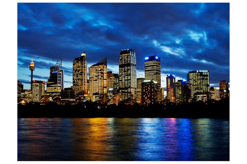 FOTOTAPET Kväll Moln Över Sydney 250x193 - Artgeist sp. z o. o. - Inredning & dekor - Väggdekor - Tapeter & tapettillbehör - Fototapeter