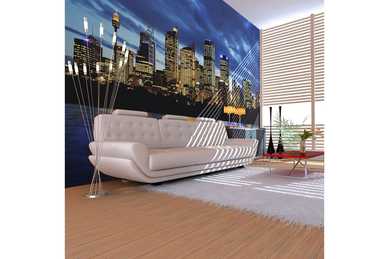 Fototapet Kväll Moln Över Sydney 350x270 - Artgeist sp. z o. o. - Inredning & dekor - Väggdekor - Tapeter & tapettillbehör - Fototapeter