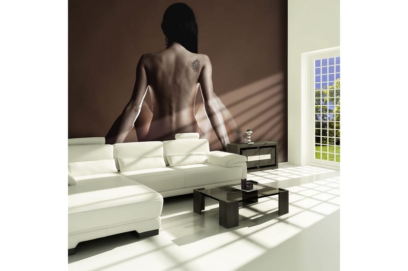 FOTOTAPET Kvinna Med Tatuering 350x270 - Artgeist sp. z o. o. - Inredning & dekor - Väggdekor - Tapeter & tapettillbehör - Fototapeter