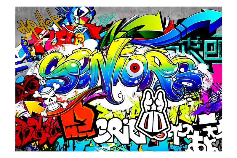 FOTOTAPET Language Of A City 100x70 - Artgeist sp. z o. o. - Inredning & dekor - Väggdekor - Tapeter & tapettillbehör - Fototapeter