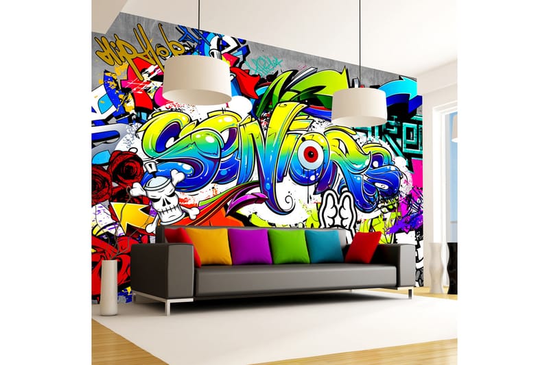 FOTOTAPET Language Of A City 200x140 - Artgeist sp. z o. o. - Inredning & dekor - Väggdekor - Tapeter & tapettillbehör - Fototapeter