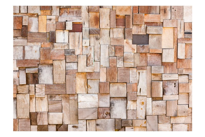 Fototapet Larch Mosaic 350x245 - Artgeist sp. z o. o. - Inredning & dekor - Väggdekor - Tapeter & tapettillbehör - Fototapeter