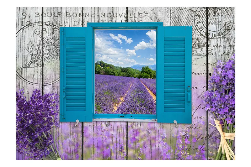 Fototapet Lavender Recollection 300x210 - Artgeist sp. z o. o. - Inredning & dekor - Väggdekor - Tapeter & tapettillbehör - Fototapeter