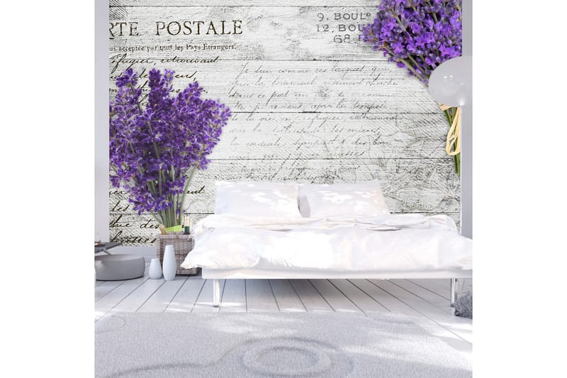 FOTOTAPET Lavender Postcard 400x280, Artgeist sp. z o. o.