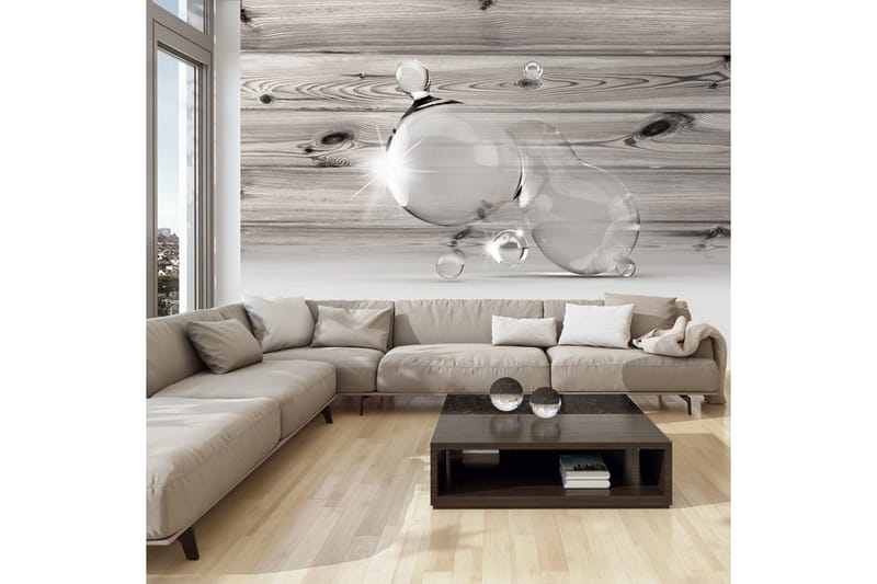 FOTOTAPET Light In Drops Of Water 200x140, Artgeist sp. z o. o.