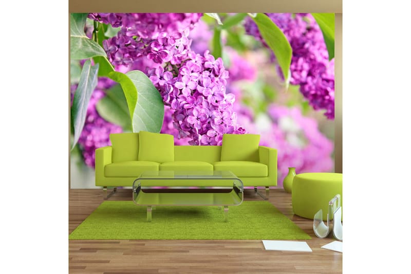 FOTOTAPET Lilac Flowers 300x210 - Artgeist sp. z o. o. - Inredning & dekor - Väggdekor - Tapeter & tapettillbehör - Fototapeter