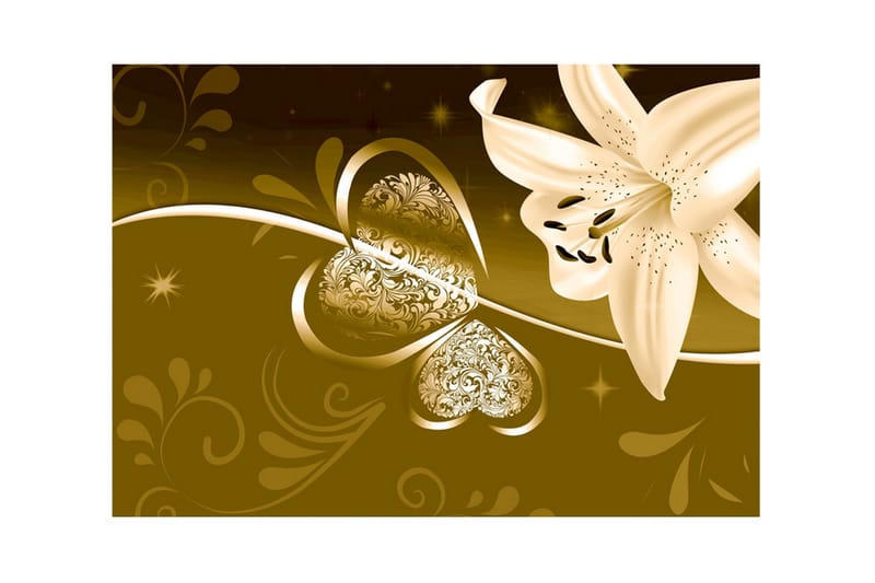 Fototapet Lily In Shades Of Green 250x175 - Artgeist sp. z o. o. - Inredning & dekor - Väggdekor - Tapeter & tapettillbehör - Fototapeter