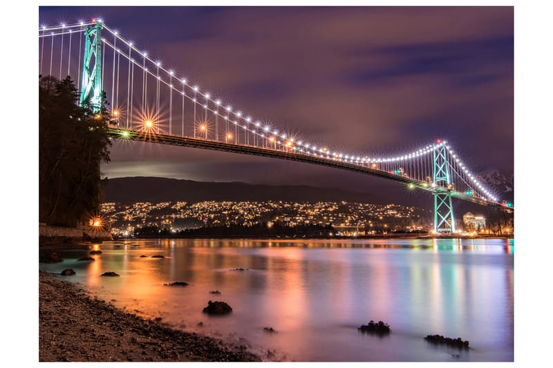 Fototapet Lions Gate Bridge Vancouver Canada 250x193, Artgeist sp. z o. o.