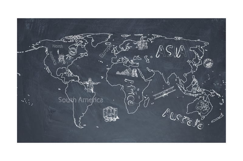 Fototapet Liten Resa Stor Resor Engelska 450x270 - Artgeist sp. z o. o. - Inredning & dekor - Väggdekor - Tapeter & tapettillbehör - Fototapeter