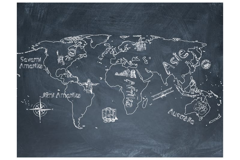 FOTOTAPET Liten Resa Stor Resor Tjeckiska  300x231 - Artgeist sp. z o. o. - Inredning & dekor - Väggdekor - Tapeter & tapettillbehör - Fototapeter