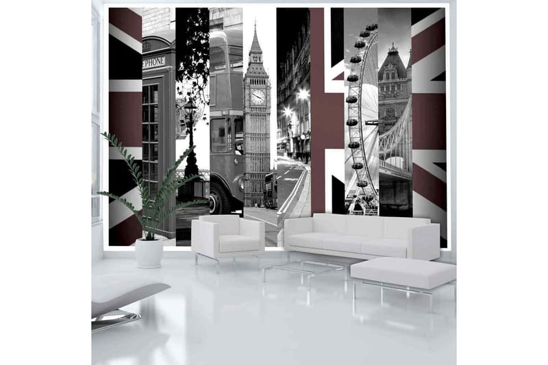FOTOTAPET London Symbols 100x70 - Artgeist sp. z o. o. - Inredning & dekor - Väggdekor - Tapeter & tapettillbehör - Fototapeter